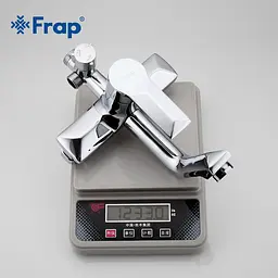Душова система з верхнім душем Frap F2418, вилив, лійка 4 режими, хром - мініатюра 5