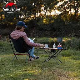 Складний стіл Naturehike (NH19Z027-Z) сітка-карбон, чорний - мініатюра 7