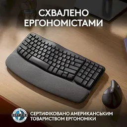 Бездротова клавіатура Logitech Wave Keys Black - мініатюра 9