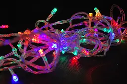Світлодіодна гірлянда різнокольорова 300 Led лампочок 13 метрів гірлянда на ялинку - мініатюра 2