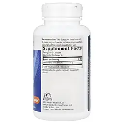 Екстракт плодів солодкої черешні Nature's Way Cherry Fruit, 180 капсул для підтримки суглобів та опорно-рухового апарату - мініатюра 2
