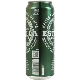 Пиво Estrella de Levante світле 4.8% з/б 0,5 л - мініатюра 2