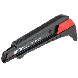 Ніж сегментний будівельний висувний Intertool Storm 18 мм для лінолеуму HT-0538