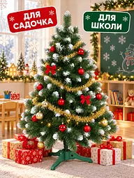 Штучна ялинка YaLINKA SK13 — 130 см, зелена з ефектом снігу - мініатюра 8