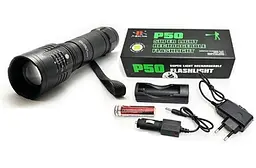 Ліхтар X-Balong BL-8900-P90 zoom + ЗУ 220/12В + 18650 + 5 режимів - мініатюра 2