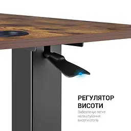 Геймерський стіл OfficePro ODM366 Dark Wood (ODM366B) - мініатюра 7