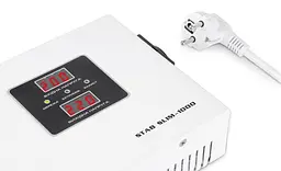 Стабілізатор напруги Real-EL STAB SLIM-1000 White 800 Вт (EL122400007) - мініатюра 4