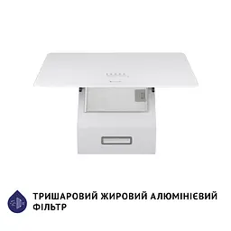 Витяжка декоративна похила MINOLA HVS 6224 WH 700 LED - мініатюра 6
