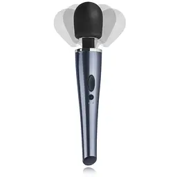 Вібромасажер Teazers Lightning Wand, 32 см (чорний) - мініатюра 4