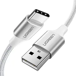 Дата кабель USB 2.0 AM to USB-C 1.0m aluminum braid US288 white Ugreen (60131)