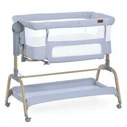 Приставне ліжко INTENSE Gray з укачуванням 4 колеса матрац (ME 1180-W Gray)
