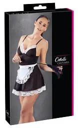 Костюм покоївки Cottelli Collection Costumes S чорний - мініатюра 6