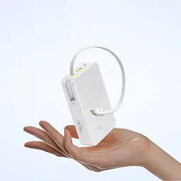 Батарея Baseus EnerFill FC51 Bipow2 Pro Digital Display 20000mAh 22.5W White (E0027700) - мініатюра 6