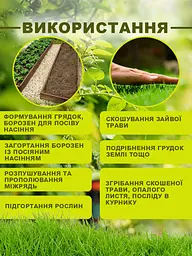 Комплект універсальних плоскорізів Фокіна сталь 65Г (набір з двох) з держаками 1.2 м, Господар 86537 - мініатюра 6