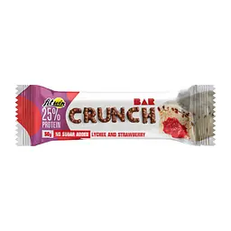 Протеїновий батончик Crunch Bar — 12 × 50 г, полуниця