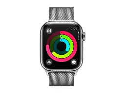 Смарт-годинник Apple Watch Series 9 GPS + Cellular 41mm Silver S. Steel Case w. Silver Milanese Loop (MRJ43) - мініатюра 4