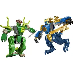 Конструктор LEGO Ninjago Битва робота дракона Джея 107 деталей (71853) - мініатюра 5