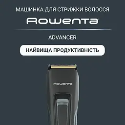 Rowenta Машинка для стрижки Advancer, для бороди, вусів, голови, мережа+акум., роторний мотор, насадок-2, кейс, титан.напил., темно-зелений - мініатюра 5