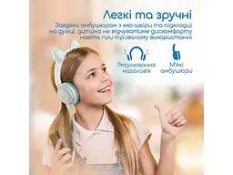 Навушники з мікрофоном Promate Panda Aqua (panda.aqua) - мініатюра 4