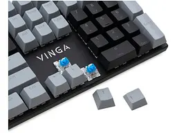 Клавіатура Vinga KBGM-090 Blue Switch USB Grey/Black (KBGM-090BL) - мініатюра 6