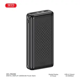 Батарея універсальна XO 20000mAh, 22.5W, black (XO-PB309-BK) - мініатюра 4