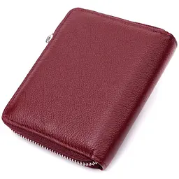 Практичний гаманець для жінок із натуральної шкіри ST Leather 22450 бордовий - мініатюра 2
