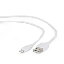 Кабель USB AM - Lightning, 10 см, білий, Cablexpert (CC-USB2-AMLM-W-0.1M)