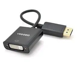 Конвертор-переходник DisplayPort (папа) на DVI24+5 (мама) VEGGIEG DD-B 25cm - мініатюра 2