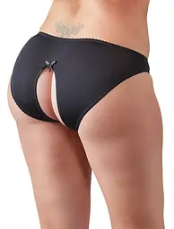 Трусики з відкритою промежиною Cottelli Curves, 4XL (чорний) - мініатюра 3