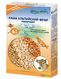 Уценка. Каша молочная Fleur Alpine Органик Альпийский вечер 200 г