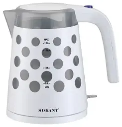 Електрочайник Sokany FK-1621 білий