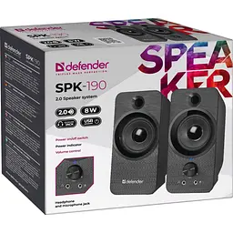 Акустична система Defender SPK-190 Black [65190] [134857] - мініатюра 5