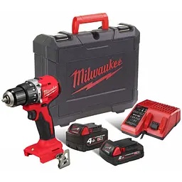 Дриль-шуруповерт акумуляторний безщітковий ударний MILWAUKEE, M18 BLPDRC-422С, 60.5Нм - мініатюра 3
