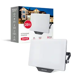 Прожектор світлодіодний MAXUS 20W 5000K IP65 PL
