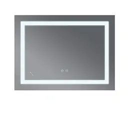 Дзеркало Mixxus WARM MR12-70x50-REVERSE з LED Touch, Anti-fog, димером, регулюванням яскравості (MI6670) - мініатюра 3