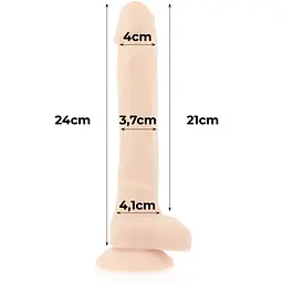 Фалоімітатор на присосці 21 х 4 см COCK MILLER (Іспанія) COCK MILLER CM912383 102912 - мініатюра 4