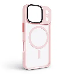 Чехол для Apple iPhone 17 Pro, Uniq MagCase, розовый, противоударный, панель-накладка с MagSafe, ударопрочный TPU+PC, с магнитом MagSafe, поддержка полноценной беспроводной зарядки, ArmorStandart (ARM86268) - мініатюра 2