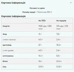 Протеїнові батончики Myprotein Layered Bar Cookie Crumble 720 г (12 шт. x 60 г)  - мініатюра 2