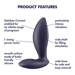 Анальна смарт-пробка із вібрацією Satisfyer Power Plug Satisfyer SO8678 95873 - мініатюра 3