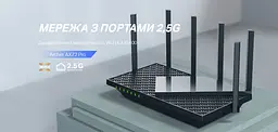 TP-Link Маршрутизатор ARCHER AX72 PRO AX5400 3xGE LAN 1x2.5GE WAN/LAN 1xGE WAN/LAN USB 3.0 MU-MIMO OFDMA - мініатюра 2
