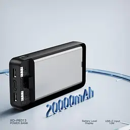 Зовнішній акумулятор XO PB313 20000mAh 10W Black [163287] - мініатюра 7
