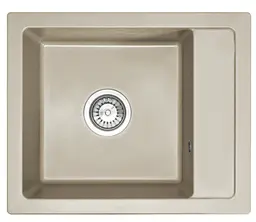 Кухонна мийка гранітна Rea Rino beige ZLE-00105 - мініатюра 7