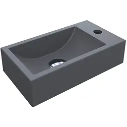 Умивальник Miraggio Faro L mirastone gray 0000403, Сірий