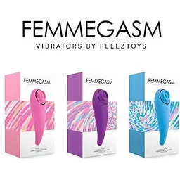 Пульсатор для клітора плюс вібратор FeelzToys FemmeGasm Tapping & Tickling Vibrator Pink - мініатюра 8