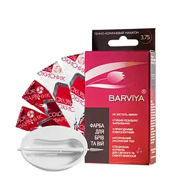 Фарба гель для брів і вій Barviya 8 мл №3.75 Махагон