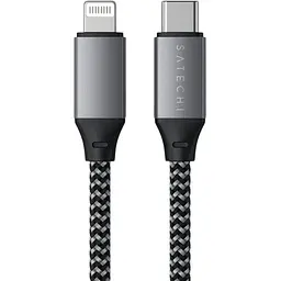 Кабель USB-C to Lightning Satechi Cable Space Gray 0.25 м (ST-TCL10M) - мініатюра 3