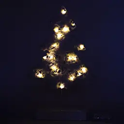 Новорічна LED декорація Devilon Ялинка на підставці 17.7х6х30 см (141097) - мініатюра 4