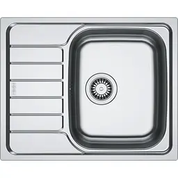 Franke Мийка кухонна Spark, нерж.сталь, прямокутник, з крилом, 620х500х160мм, чаша - 1, накладна, SKL 611-62, нерж декор