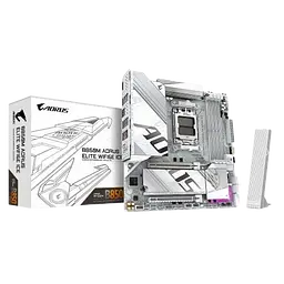 Материнська плата Gigabyte B850M Aorus Elite Wi-Fi6E Ice Socket AM5 (B850M A ELT WF6E ICE) - мініатюра 2