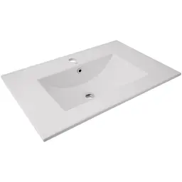 Раковина врізна меблева Qtap Albatross 720x460x180 White з донним клапаном QT01113070CW148474